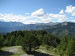 Blick von Valberg zum Col de la Cayolle